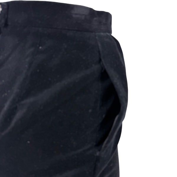 F.A. Chatta Womens Black Cotton Pencil Skirt Back Zip Stylish Design Size 8