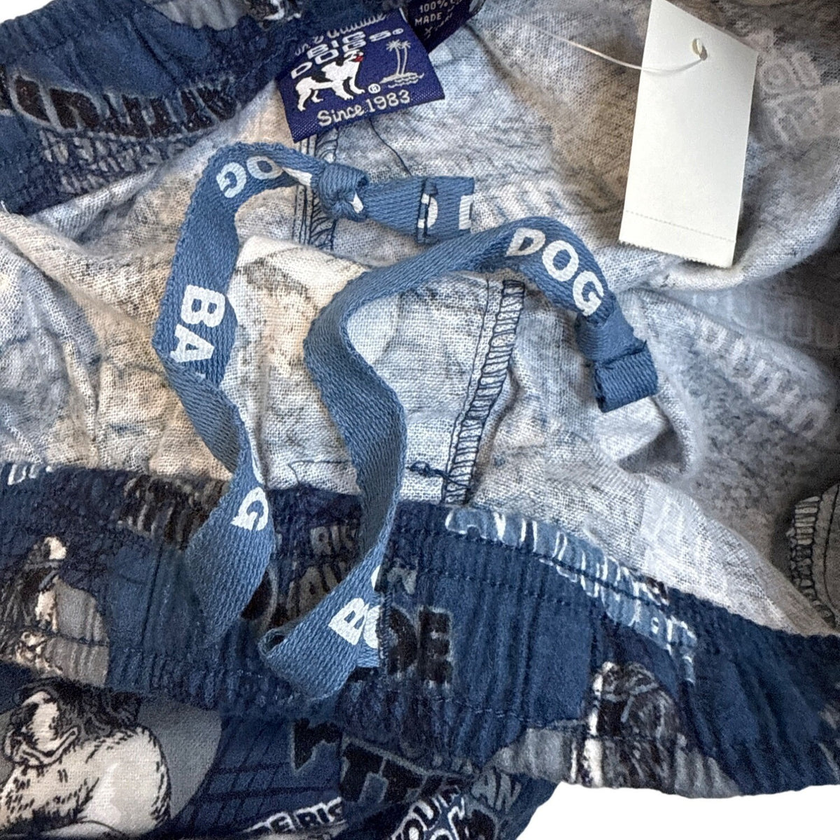 Dog Print Lounge Pant "Youre Right I Do Have An Attitude" Blue White Sz XL - New