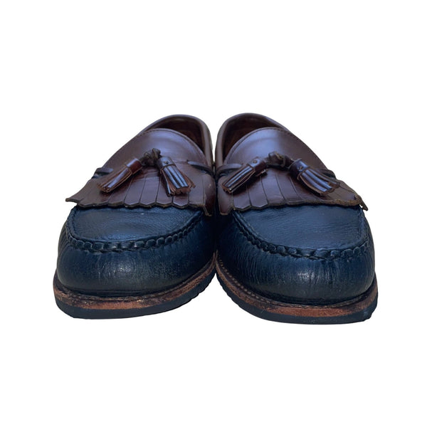 Allen Edmonds Men’s Brown & Black Leather Tassel Slip-On Nashua Loafers Size 13