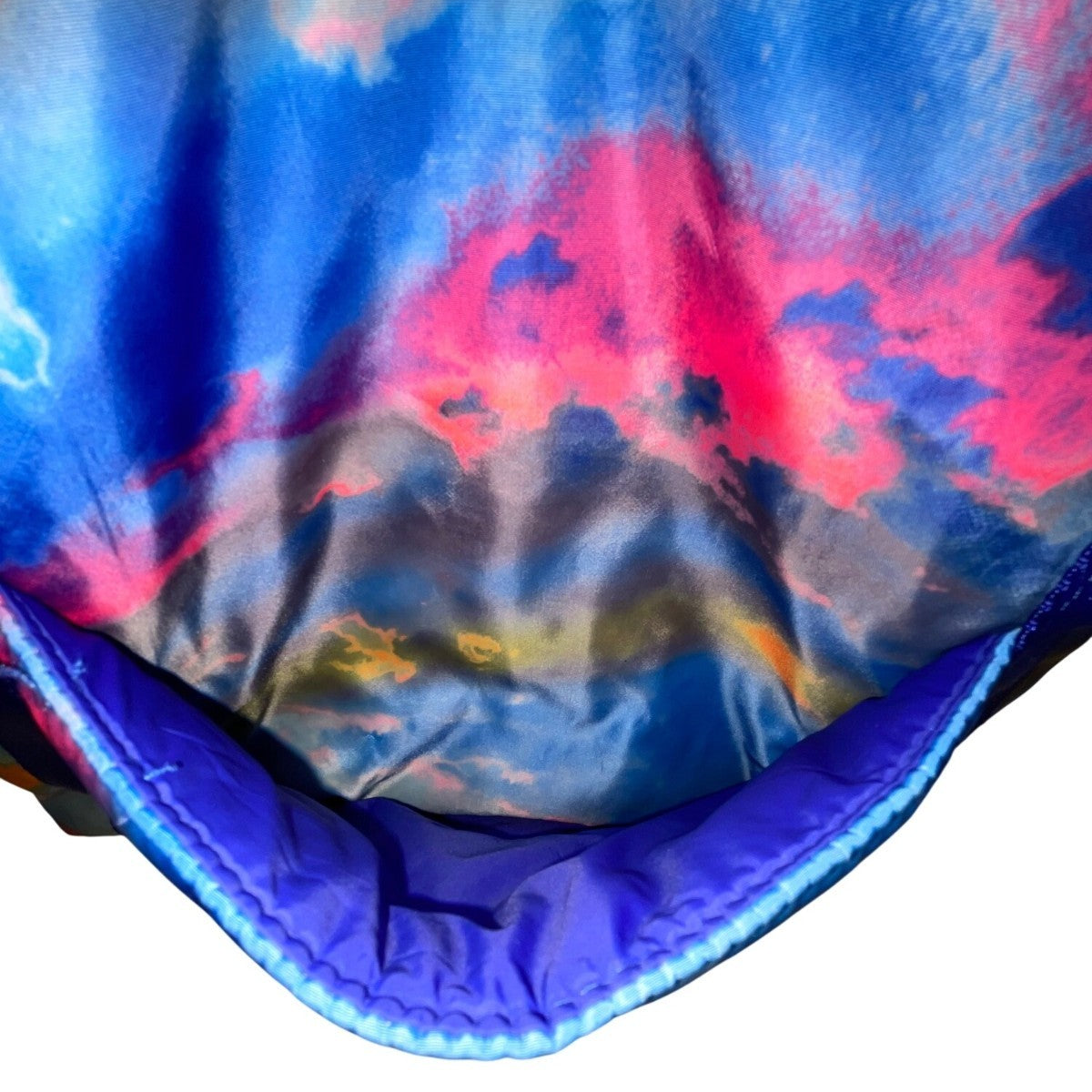 Fabletics Women’s Blue Multicolor Cloud Print Adjustable Straps Tote Bag