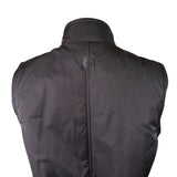 Rainforest Womens Black Sleeveless Vest Zip-Up Adjustable Waist Sz S