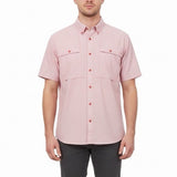 Orvis Mens Red Short Sleeve Button-Up Performance Shirt Size XL