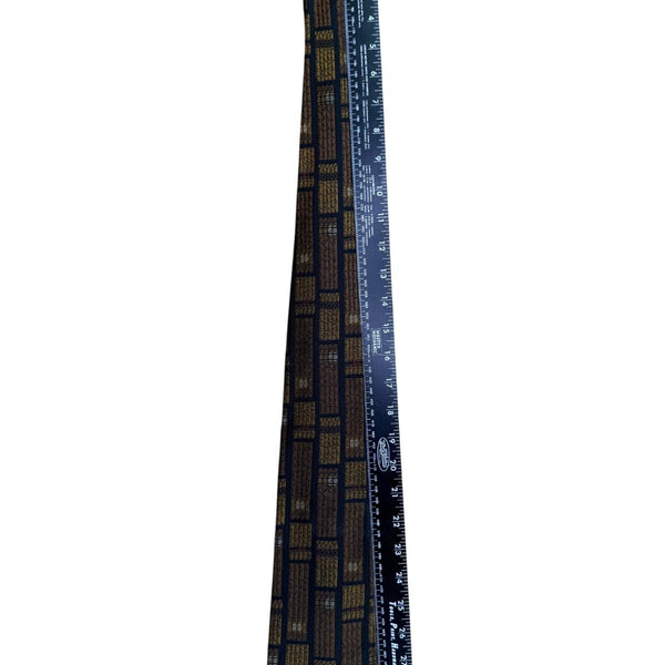 Robert Talbott Mens Multicolor Silk Library Print Tie Handsewn
