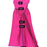 Bella Barnett Women’s Fuchsia Sleeveless Asymmetrical Midi Dress Size M - New