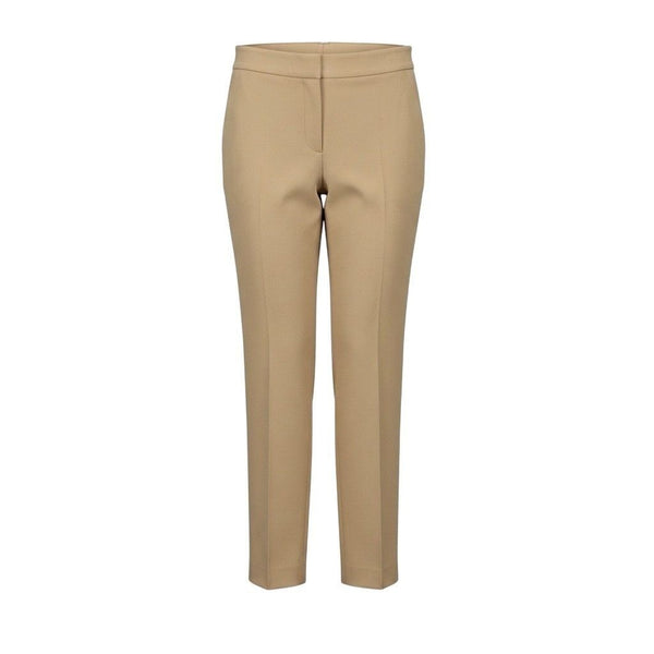 St. John Women’s Tan Triacetate Blend Slim Fit Trousers Work Pants Size 12