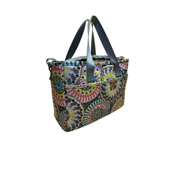 Vera Bradley Multicolor Sunny Medallion Pattern Open Top Handles Tote Bag