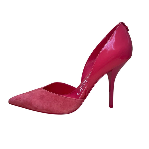 Calvin Klein Women’s Rose Quartz Suede/Patent Marybeth Pointed-Toe Heels Sz 10M