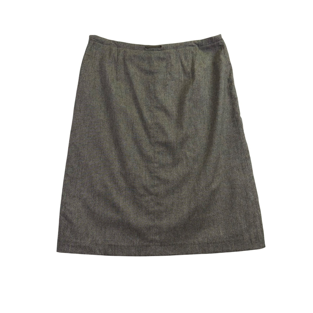 Banana Republic Womens Gray Wool Blend A-Line Skirt With Drawstring Waist Sz 14