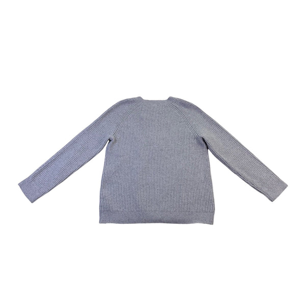 BP Womens Gray Ribbed Knit Crewneck Sweater Size S