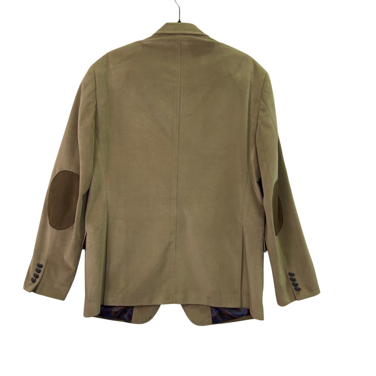 Michael Kors Mens Tan Blazer Suede-Look Sport Coat 2-Button Pockets Sz 40R