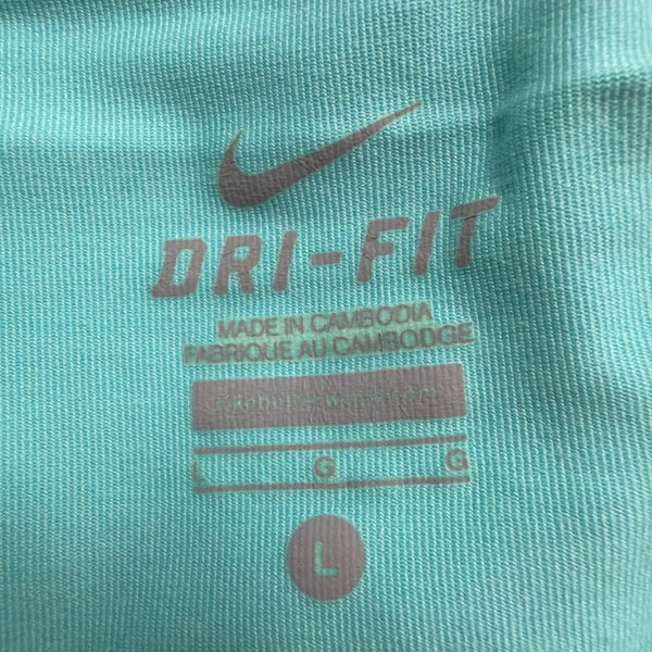 Nike Womens Teal Dri-Fit Skort Pleated Athletic Tennis Sz Large