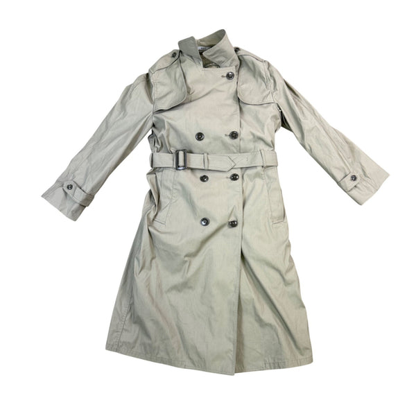 Defense Logistics Womens Beige Trench Coat With Belt Size 10L