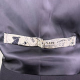 Gouda New York Womens Black & Ivory Newspaper Print Vest Stylish Button Up Sz L