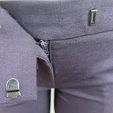 Theory Womens Purple Slim Fit Ankle Pants With Pockets & Hook Closure Size 4