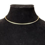Sterling Silver Italy Womens Snake Chain Necklace Adjustable Lobster Clasp