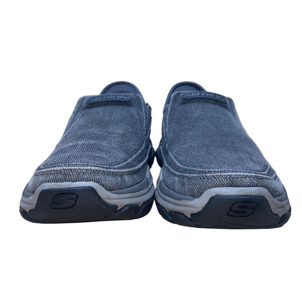 Skechers Men’s Charcoal Slip-Ons Arch Fit Air-Cooled Holmgren Shoes Size 9.5