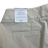Talbots Womens Beige Cotton Blend Chatham Ankle Pants Size 0 Petite - New