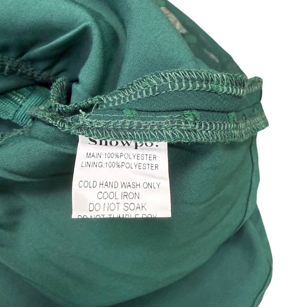 Showpo Womens Green One-Shoulder Tiered Mini Dress Ruffled & Belted Size 12