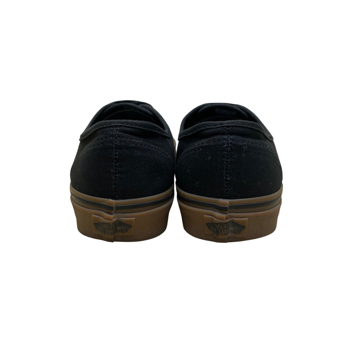 Vans Men’s Black Canvas Gum Sole Low Top Lace Up Authentic Sneakers Size 9.5