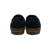 Vans Men’s Black Canvas Gum Sole Low Top Lace Up Authentic Sneakers Size 9.5
