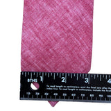Tie Bar Mens Pink Linen Necktie Polished Slim Fit Modern Look Solid Design