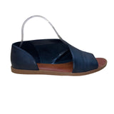 1.State Women’s Blue Leather Open Toe Slingback Celvin Sandals Size 7.5M