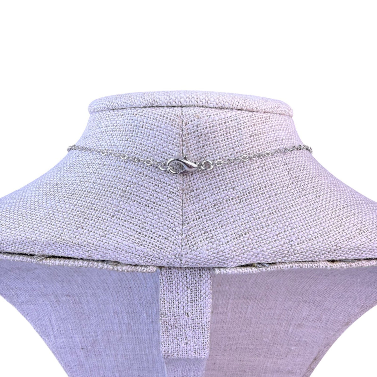 Effy Womens Silver Tone Blue Crystal Pendant Necklace Chain Box