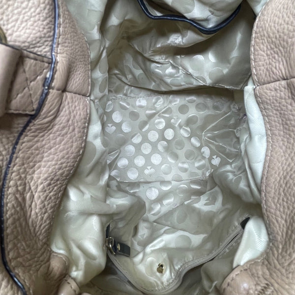 Kate Spade Women’s Brown & Black Leather Snap Closure Bucket Bag