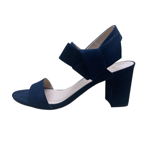 Bandolino Women’s Navy Textile Upper Open Toe Donna Heel Sandals Size 8.5M