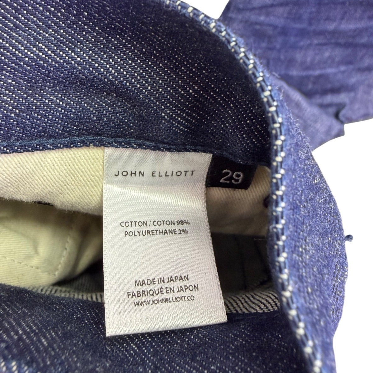 John Elliott Mens Indigo Denim Straight-Leg Jeans Size 29