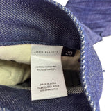 John Elliott Mens Indigo Denim Straight-Leg Jeans Size 29