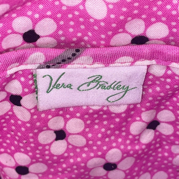 Vera Bradley Women’s Pink & Green Quilted Floral Print Adjustable Crossbody Bag