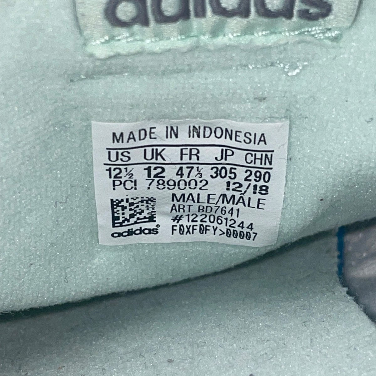 Adidas Men’s Ice Mint Leather Continental 80 Retro Sneakers Size 12.5