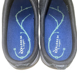 Easy Spirit Women’s Black Leather & Textile Slip-On Mules Shoes Size 8.5WW