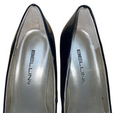 Bellini Women’s Black Patent Leather Laser Cut Pointed-Toe Trina Heels Size 8.5W