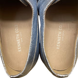 Kenneth Cole Annie Womens Blue Glitter Leather Lace-Up Oxford Shoes Size 8M