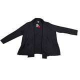 Avenue Womens Black Open Front Lightweight Cardigan Plus Size 22/24