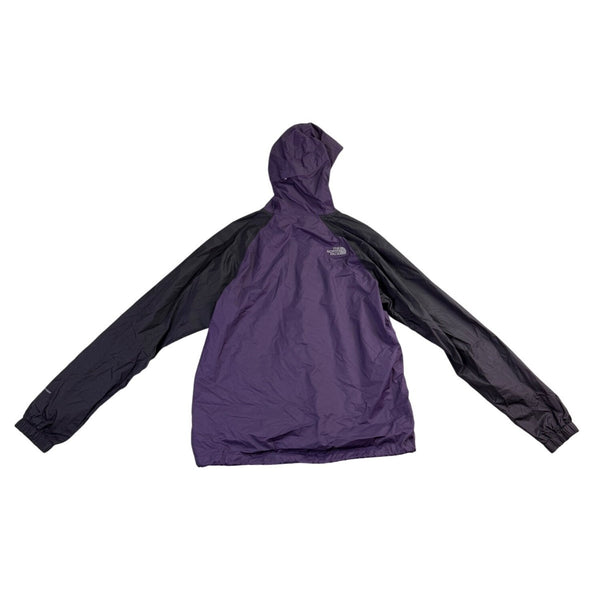 The North Face Mens Purple/Black Nylon Hooded Rain Jacket Size M