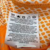 Nike Womens Orange Athletic Dri-FIT Skort Patterned Built-In Shorts Sz L