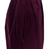 Evan-Picone Women’s Burgundy Velvet Midi Skirt Classic Soft Fabric Size 6