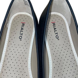 Rialto Women’s Black Smooth Studded Slip-On Size Sangria Loafer 11M