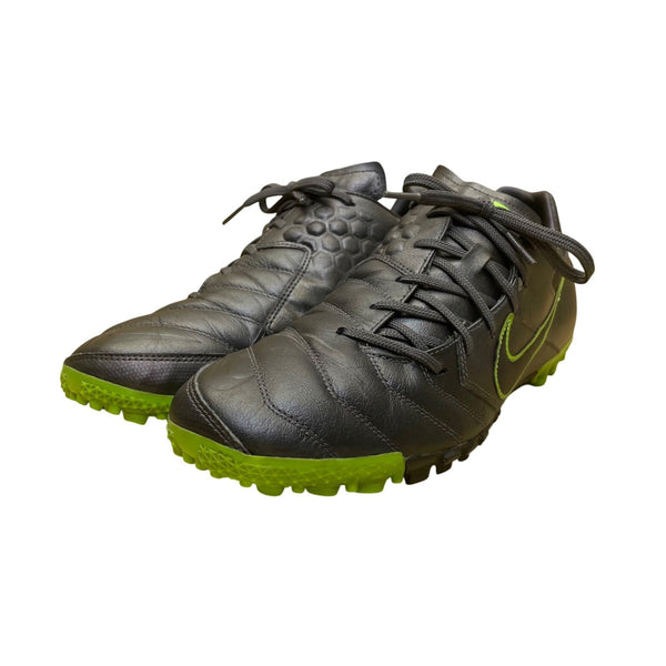 Nike 5 Men’s Gray & Green Bomba Pro Turf Soccer Cleats Shoes Size 10