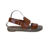 Maypol Handmade In Spain  Women’s Brown Leather Espadrille Moos Sandals Size 39