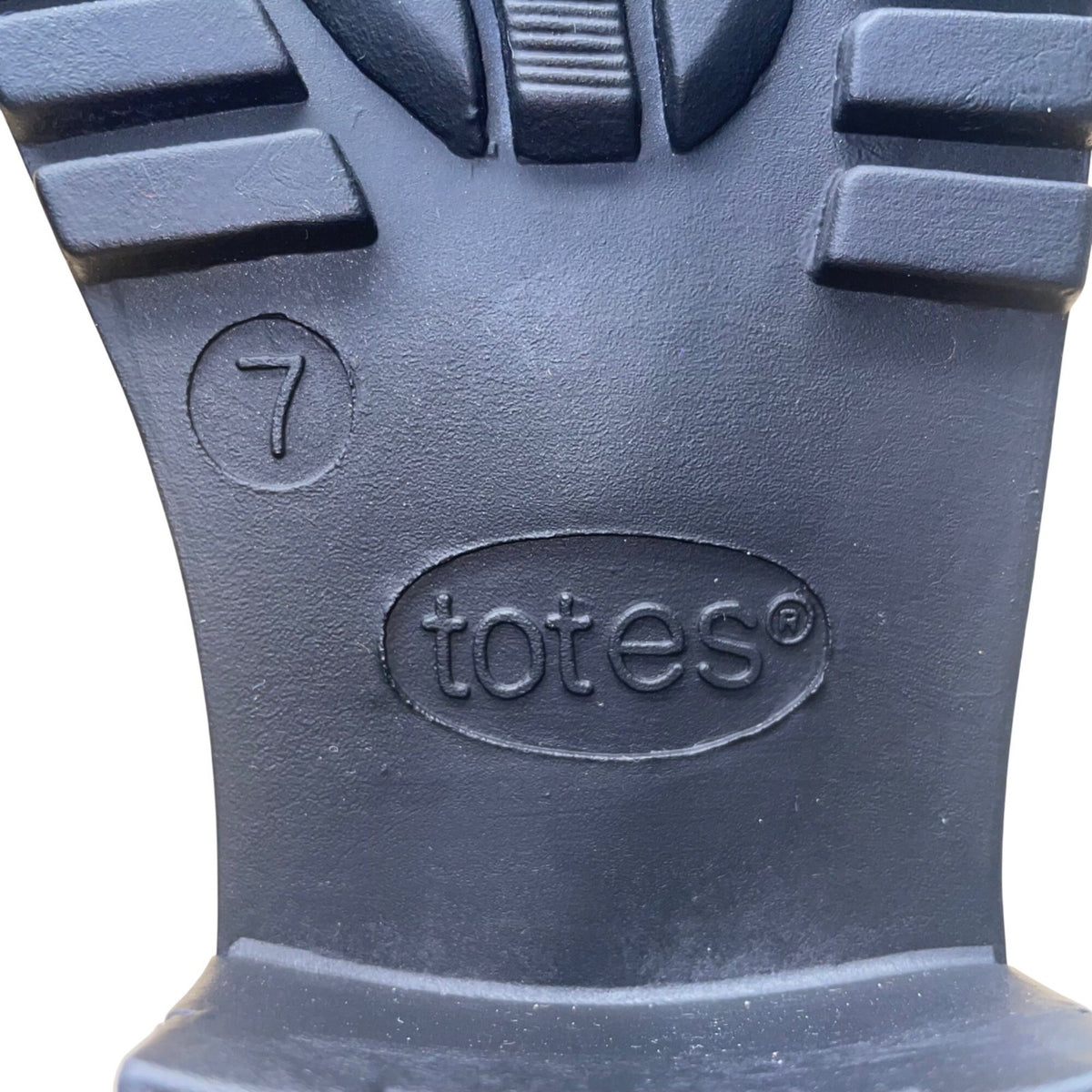 Totes Women's Black Adhesive Closure Waterproof Ankle Boots Size 7M