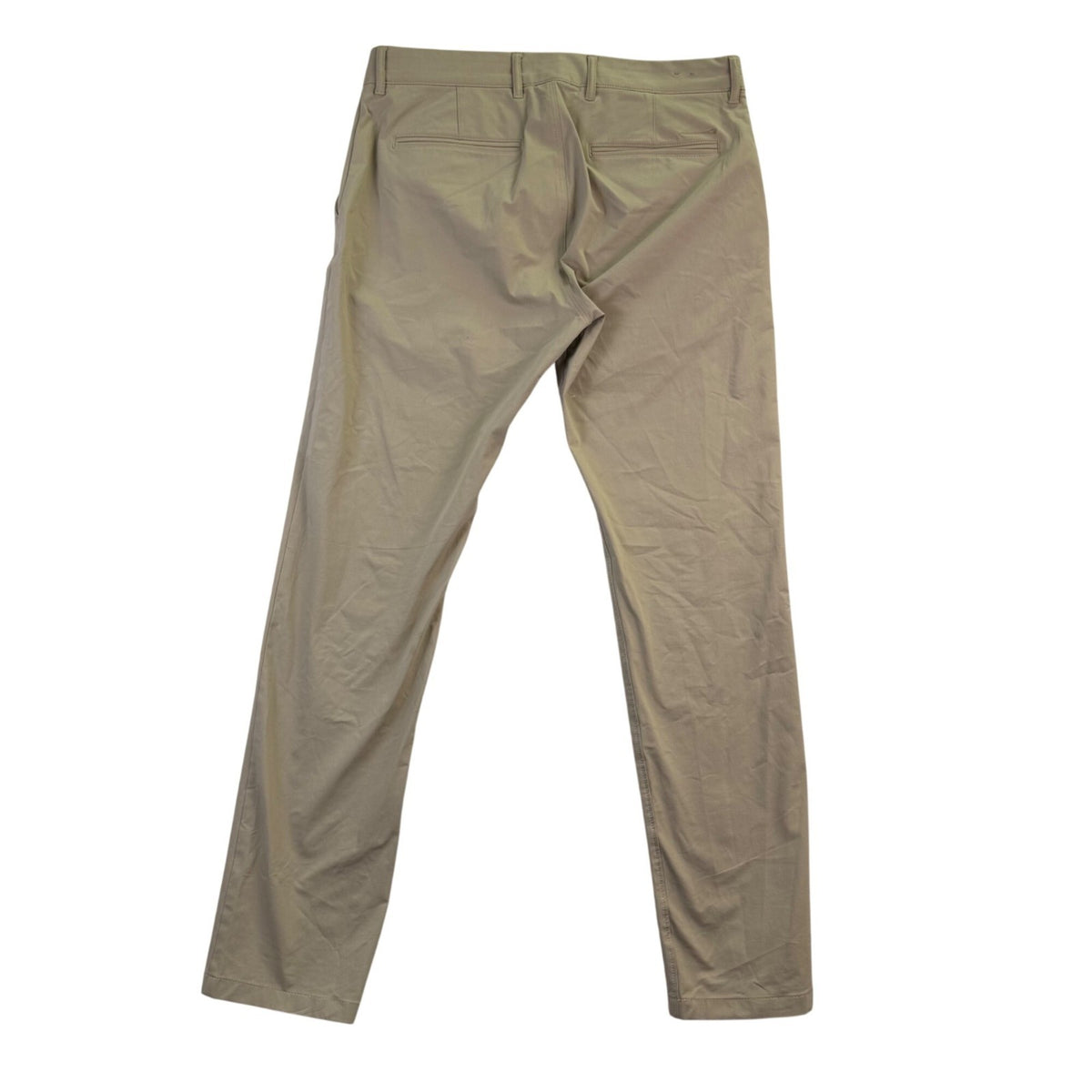 J.Crew Mens Beige Cotton-Blend Slim Tech Pants Durable Workwear Size W32 L32
