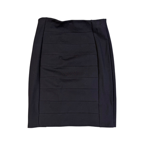 White House Black Market Womens Black Bandage Pencil Skirt Size 4