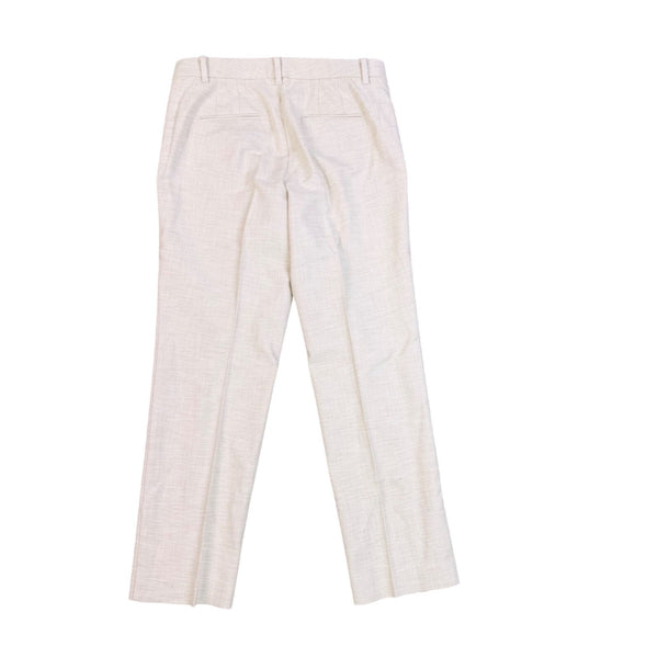 Ann Taylor Womens Beige Cotton Viscose Blend Petite Curvy Fit Pants Size 8P