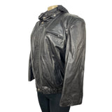 Vintage Berman's Men's Black Leather Jacket Size 44 - EUC