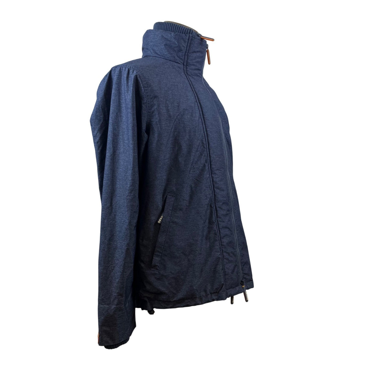 Superdry Mens Blue Windcheater Jacket Zip Closure Camouflage Lining Size L