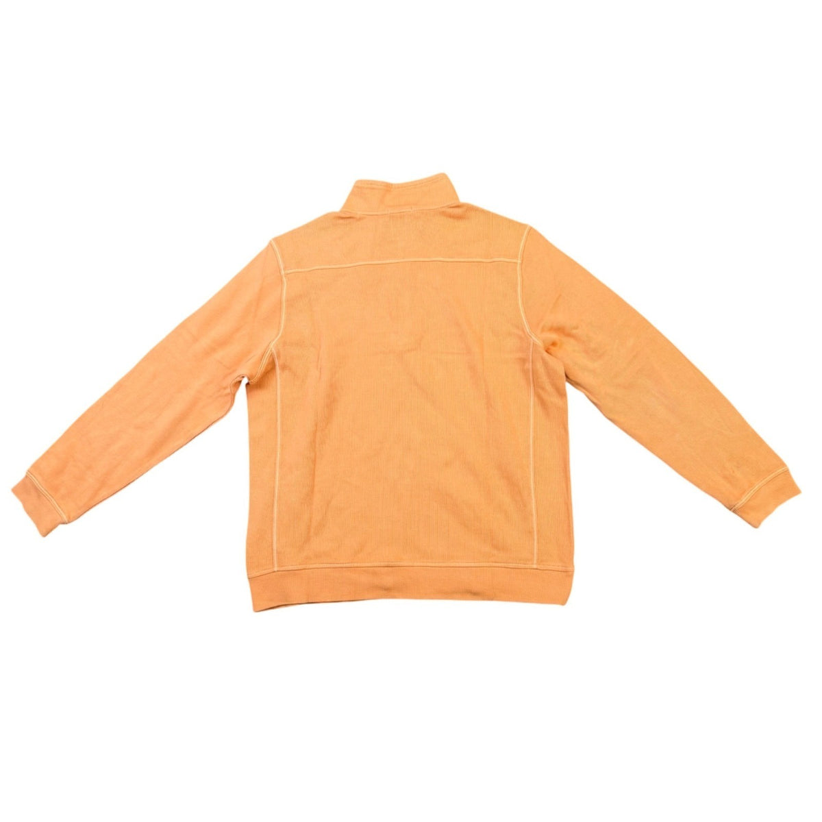 Tommy Bahama Relax Mens Orange 1/4 Zip Pullover Sweatshirt Size L